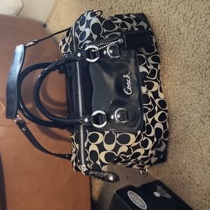 Coach Ashley Signature Satin Satchel Bag